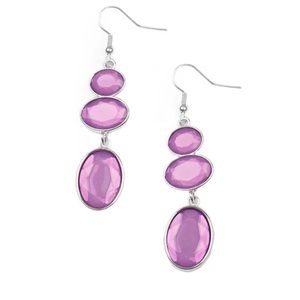 Tiers of Traquility Purple Earring